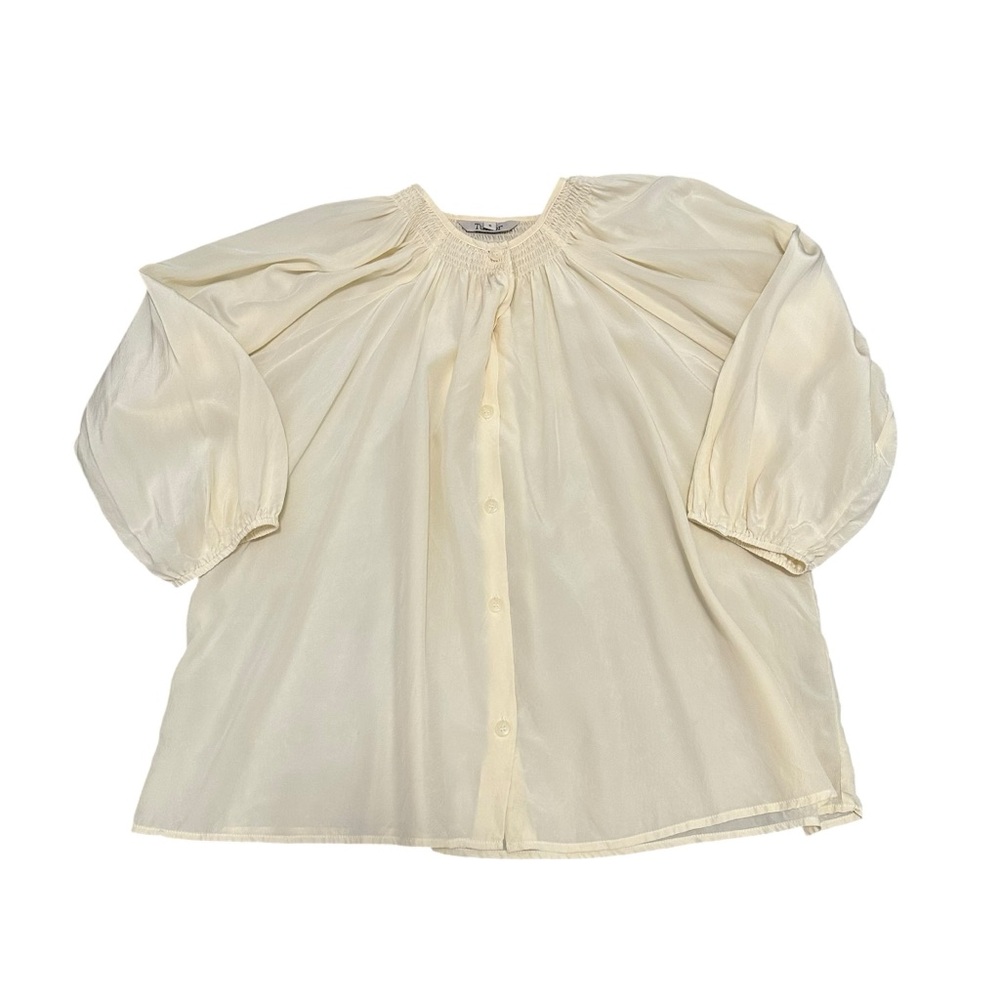 Tucker NYC The Classic BlouseTucker White in Silk Crepe de Chine Size S